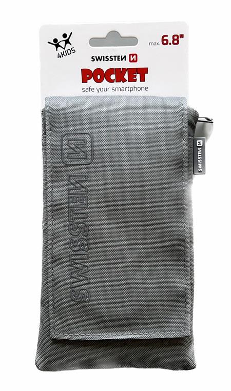 Swissten pouzdro Pocket 6,8" šedé