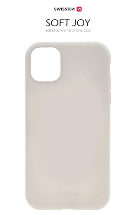 Swissten pouzdro soft joy Apple iPhone 11 kamenně šedé
