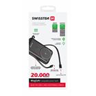 Swissten power bank 20000 mah pd 20W s integrovanými kabely USB-C a lightning (kompatibilní s magsafe)