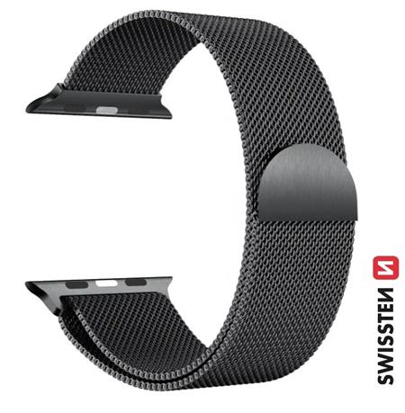 Swissten řemínek pro Apple Watch Milánský TAH 38-40 mm černý