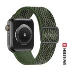 Swissten řemínek pro Apple Watch nylonový 42 44 45 49 mm khaki (se sponou)