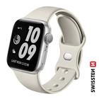 Swissten řemínek pro Apple Watch silikonový 38 40 41 mm kamenně šedý