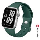 Swissten řemínek pro Apple Watch silikonový 42 44 45 49 mm zelený