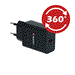 Swissten síťový adaptér PD 25W pro iPhone a Samsung černý (eco balení)