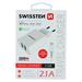 Swissten síťový adaptér smart IC 2X USB 2,1A power + datový kabel USB / Lightning Mfi 1,2 M, bílý