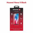 Swissten sklo full glue, color frame, case friendly Huawei Nova 9 černé