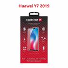 Swissten sklo full glue, color frame, case friendly Huawei Y7 2019 černé