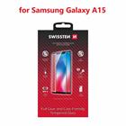 Swissten sklo full glue, color frame, case friendly pro Samsung Galaxy A15 černé