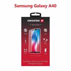 Swissten sklo full glue, color frame, case friendly Samsung A405 Galaxy A40 černé