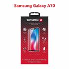 Swissten sklo full glue, color frame, case friendly Samsung A705 Galaxy A70 černé