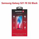Swissten sklo full glue, color frame, case friendly Samsung Galaxy S21 FE 5G černé