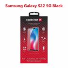 Swissten sklo full glue, color frame, case friendly Samsung S901B Galaxy S22 5G černé