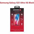 Swissten sklo full glue, color frame, case friendly Samsung S908B Galaxy S22 ultra 5G černé
