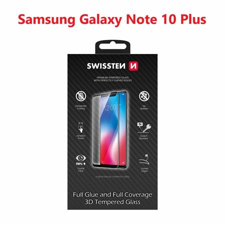 Swissten sklo ultra durable 3D full glue glass Samsung N975 Galaxy Note 10 plus černé