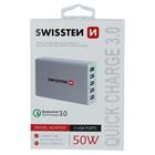 Swissten smart IC 5x USB Quck charge 3, bílá