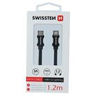 Swissten USB-C/Lightning 1.2m, černý