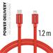 Swissten USB-C/Lightning 1.2m, červený