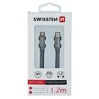 Swissten USB-C/Lightning 1.2m, šedý