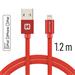 Swissten USB/Lightning MFi 1.2m, červený