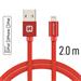 Swissten USB/Lightning MFi 2m, červený