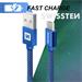 Swissten USB/microUSB 1.2m, modrý