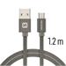Swissten USB/microUSB 1.2m, šedý