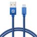 Swissten USB/USB-C 0.2m, modrý
