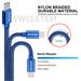 Swissten USB/USB-C 1.2m, modrý