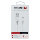 Swissten USB/USB-C 1,5m, bílý