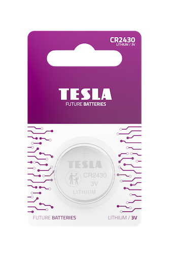 Tesla CR2430, lithiová baterie,1ks