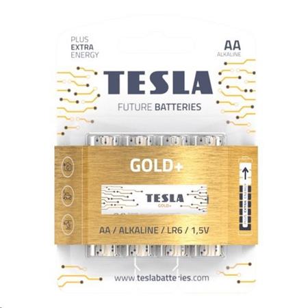 Tesla GOLD+ alkalická baterie AA (LR06, tužková, blister) 4 ks