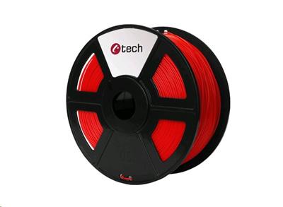 Tisková struna (filament) C-TECH, ABS, 1,75mm, 1kg, fluorescenční červená