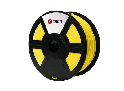 Tisková struna (filament) C-TECH, ABS, 1,75mm, 1kg, žlutá
