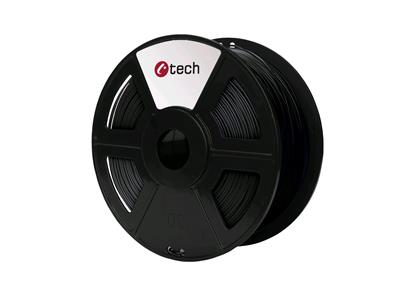 Tisková struna (filament) C-TECH, ASA, 1,75mm, 1kg, černá