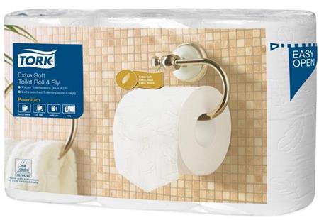 Tork Toaletní papír "Premium", bílá, T4 systém, 4- vrstvý, 19,5 m, extra jemný
