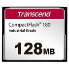 Transcend 128MB INDUSTRIAL TEMP CF180I CF CARD, (MLC) paměťová karta (SLC mode), 85MB/s R, 70MB/s W