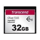 Transcend 32GB INDUSTRIAL TEMP CFAST CFX722I (MLC) paměťová karta (SLC mode), 510MB s R, 355MB s
