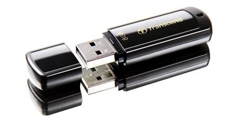 Transcend Flash Disk 8GB JetFlash350, USB 2.0 (R:13/W:4 MB/s) černá