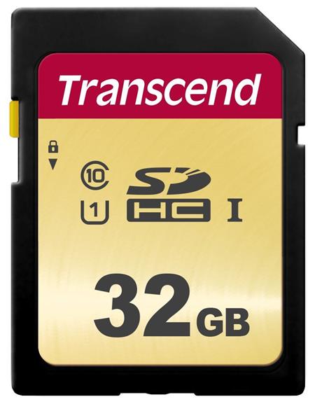 Transcend SDHC karta 32GB 500S, UHS-I U1 (R:95/W:35MB/s)