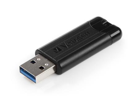 Verbatim 128GB USB Flash 3.0 PinStripe černý P-blist