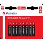 Verbatim Alkalické baterie AAA, 8 PACK , LR03 49502