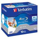 Verbatim BD-R DL (6x, 50GB), 10ks/pack