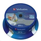 Verbatim BD-R SL 25GB 6x, printable, spindle, 25ks