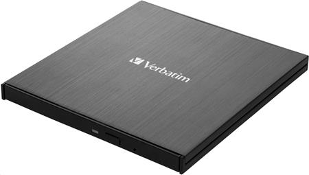 Verbatim Blu-ray externí Ultra HD 4K Slimline vypalovačka, USB-C, černá, 43888