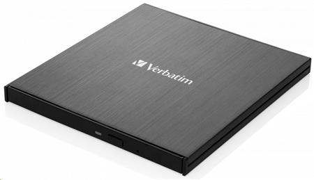 Verbatim Blu-ray USB 3.1 GEN 1 externí Slimline vypalovačka, USB-C, černá, 43889
