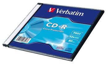 Verbatim CD-R(200-Pack)Slim/Extra Protection/DL/52x/700MB 43347