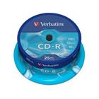 Verbatim CD-R 700MB 52x, 25ks - média, EP, spindle 43432