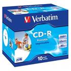 Verbatim CD-R 700MB, 52x Printable, 10ks