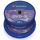 Verbatim DVD+R 4,7GB 16x, 50ks - média, AZO, spindle 43550