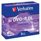Verbatim DVD+R(5-pack)DoubleLayer/Jewel/8x/8,5GB 43541